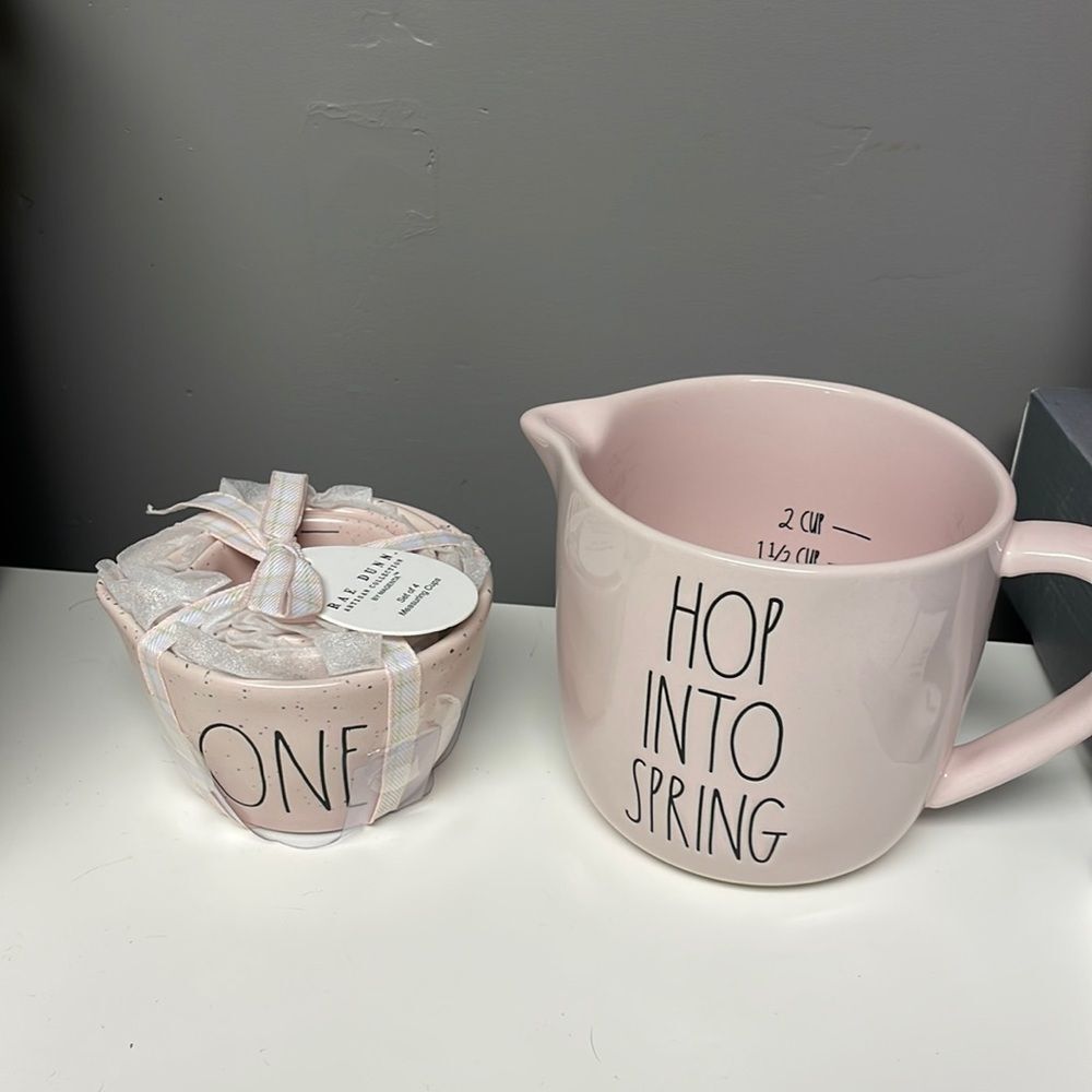 Rae Dunn pink measuring cups brand new